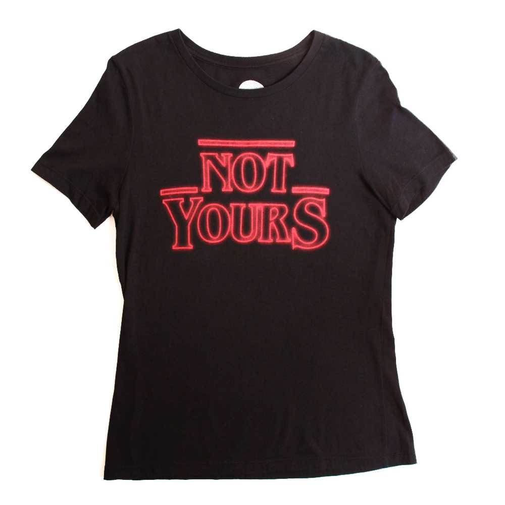 All Bad Days Black “Not Yours” Stranger Things Tee